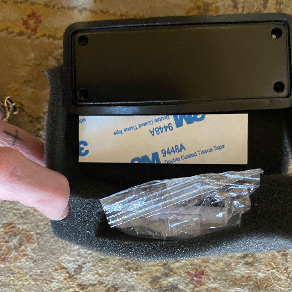 Black magnetic Foam Padded Case for guns